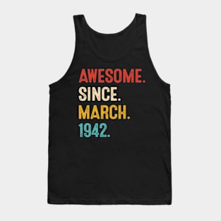 vintage 1942 birthday Tank Top